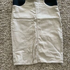 Maternity denim skirt